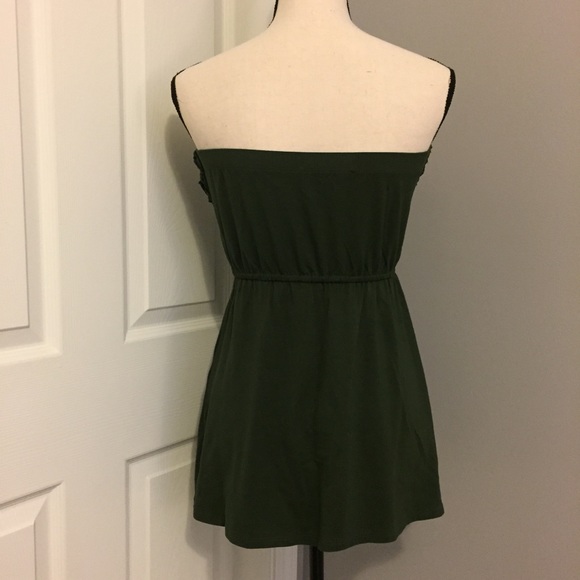 ARDEN B. Women’s Hunter Green Strapless Tube Top - Picture 3 of 5